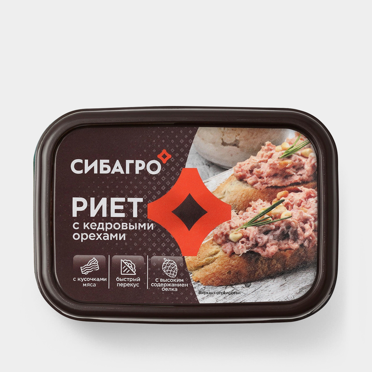 Риет «Сибагро» с кедровыми орехами, 150 г