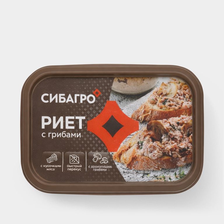 Риет «Сибагро» с грибами, 150 г Риет «Сибагро» с грибами, 150 г