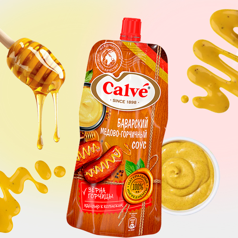 Соус «Calve» Баварский, медово-горчичный, 230 г Соус «Calve» Баварский, медово-горчичный, 230 г