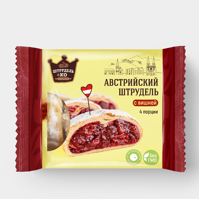 Австрийский штрудель «Штрудель и Ко» с вишней, 280 г Австрийский штрудель «Штрудель и Ко» с вишней, 280 г