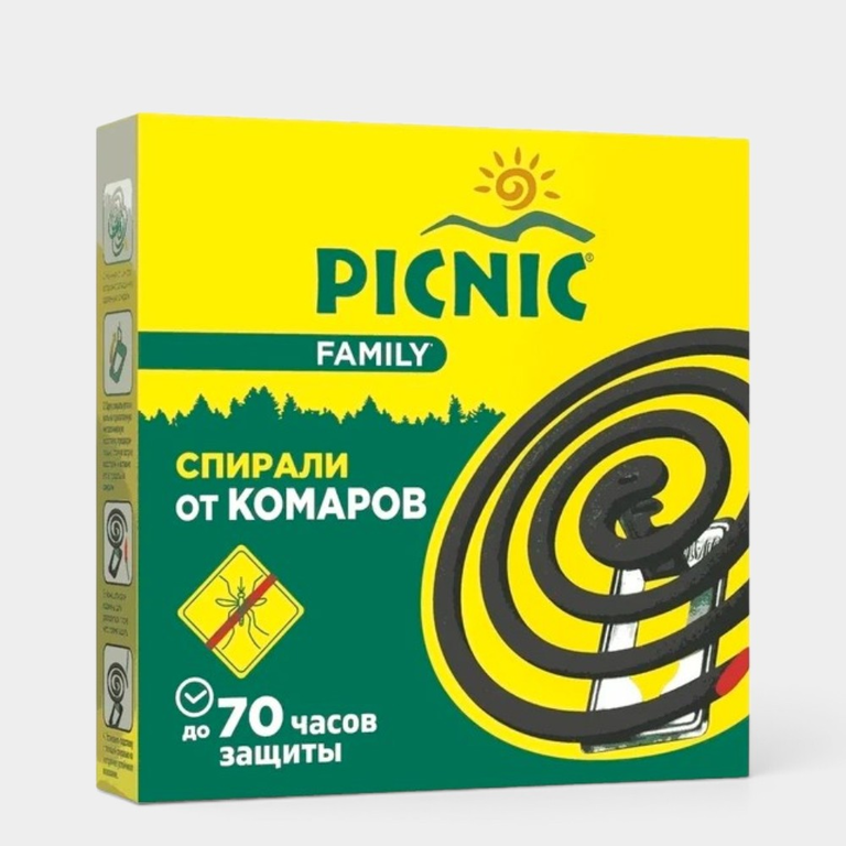 Антикомариная спираль «Picnic Family» 10 шт, 90 г